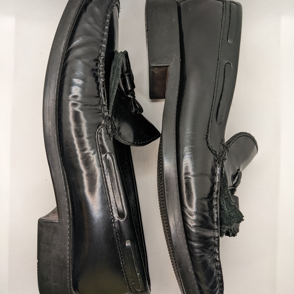 COPY - GH BASS Weejuns MARIETTA II Black Leather Loafers Tassel Kiltie Size 8.5 - Picture 6 of 11